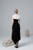 CICI Biennale Cape Asymmetric Dress