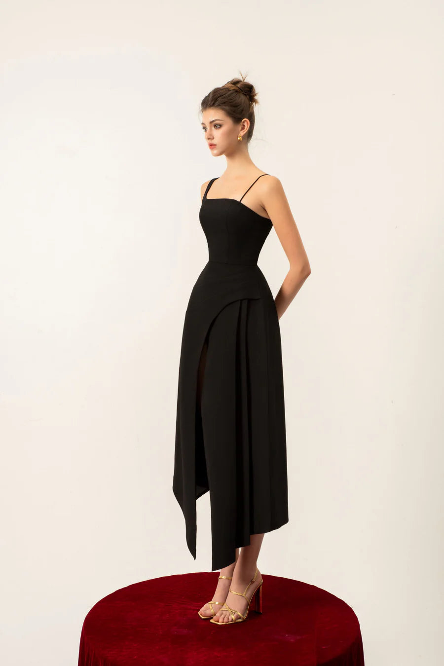 CICI Lucy Cape Midi Dress