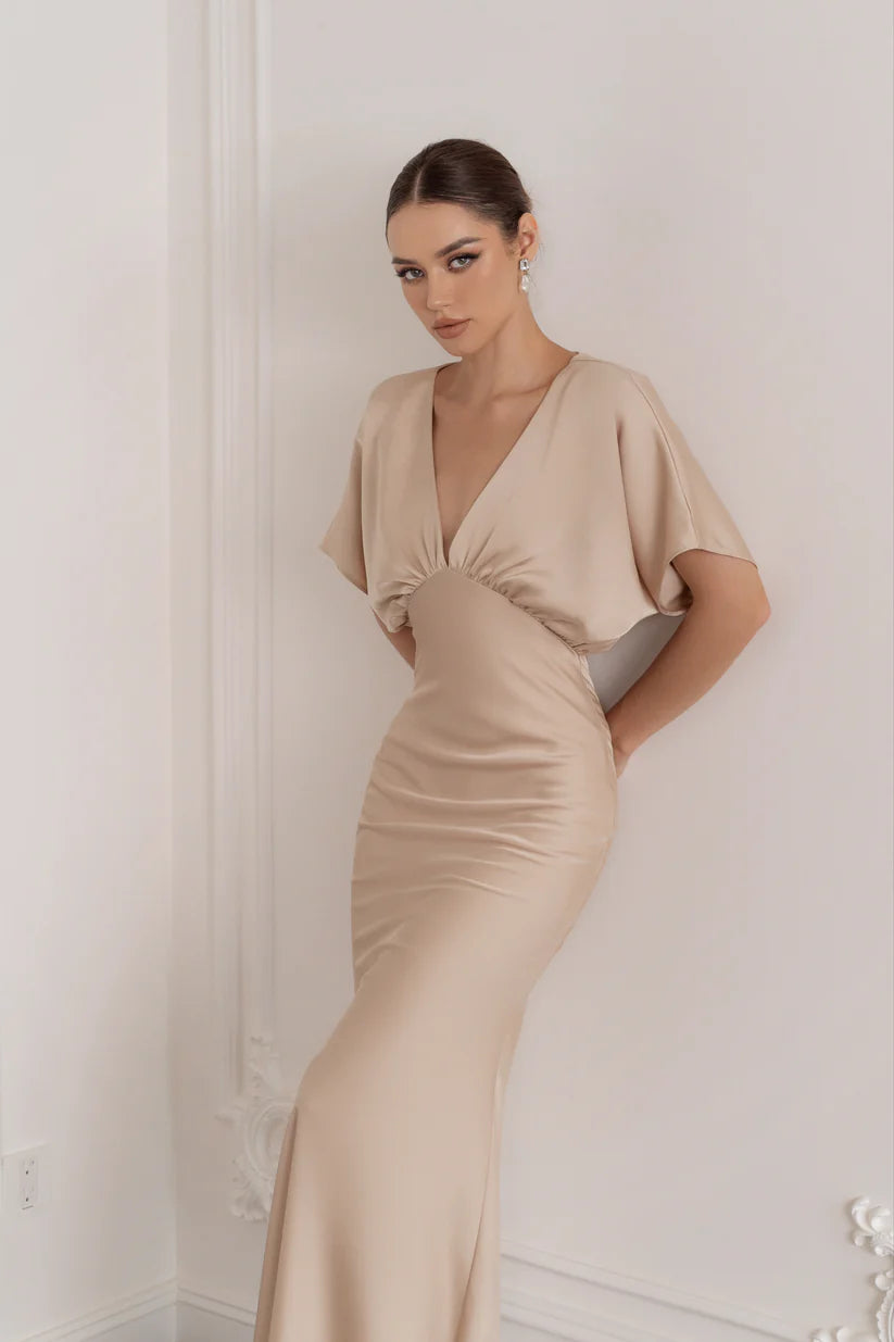 KISSRINE SIREN SILK DRESS(4color)