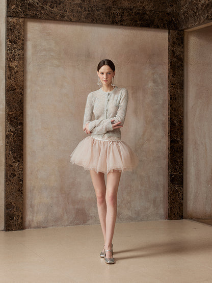 Fa Sogno FSN25AW-SC-20 Knitted sweater + skirt + scarf set