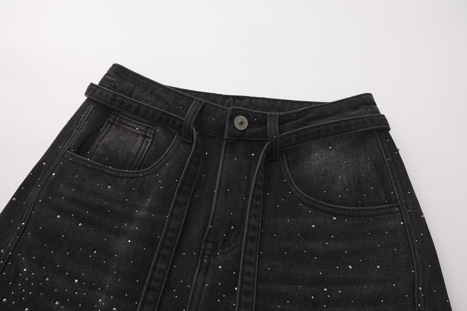 Straight-leg loose glitter pants (2color)