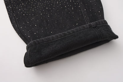 Straight-leg loose glitter pants (2color)