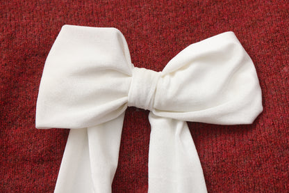Sweater with detachable bows (Red)