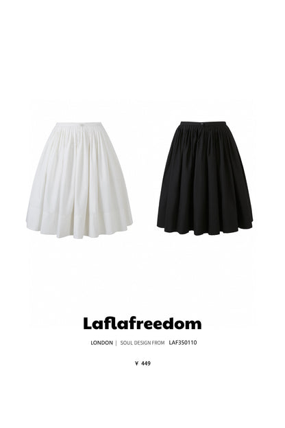 Lafreedom LAC350110 Causal drawstring skirt (2color)