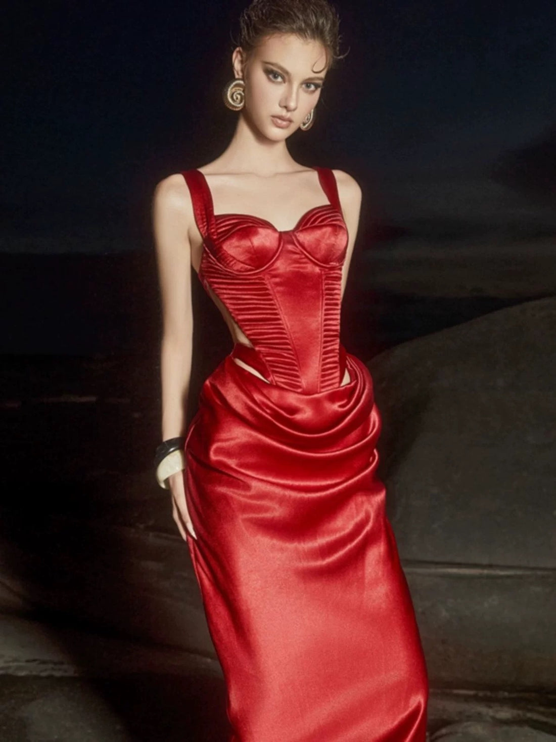 Mael Femme SALE CHIARA DRESS (RED)