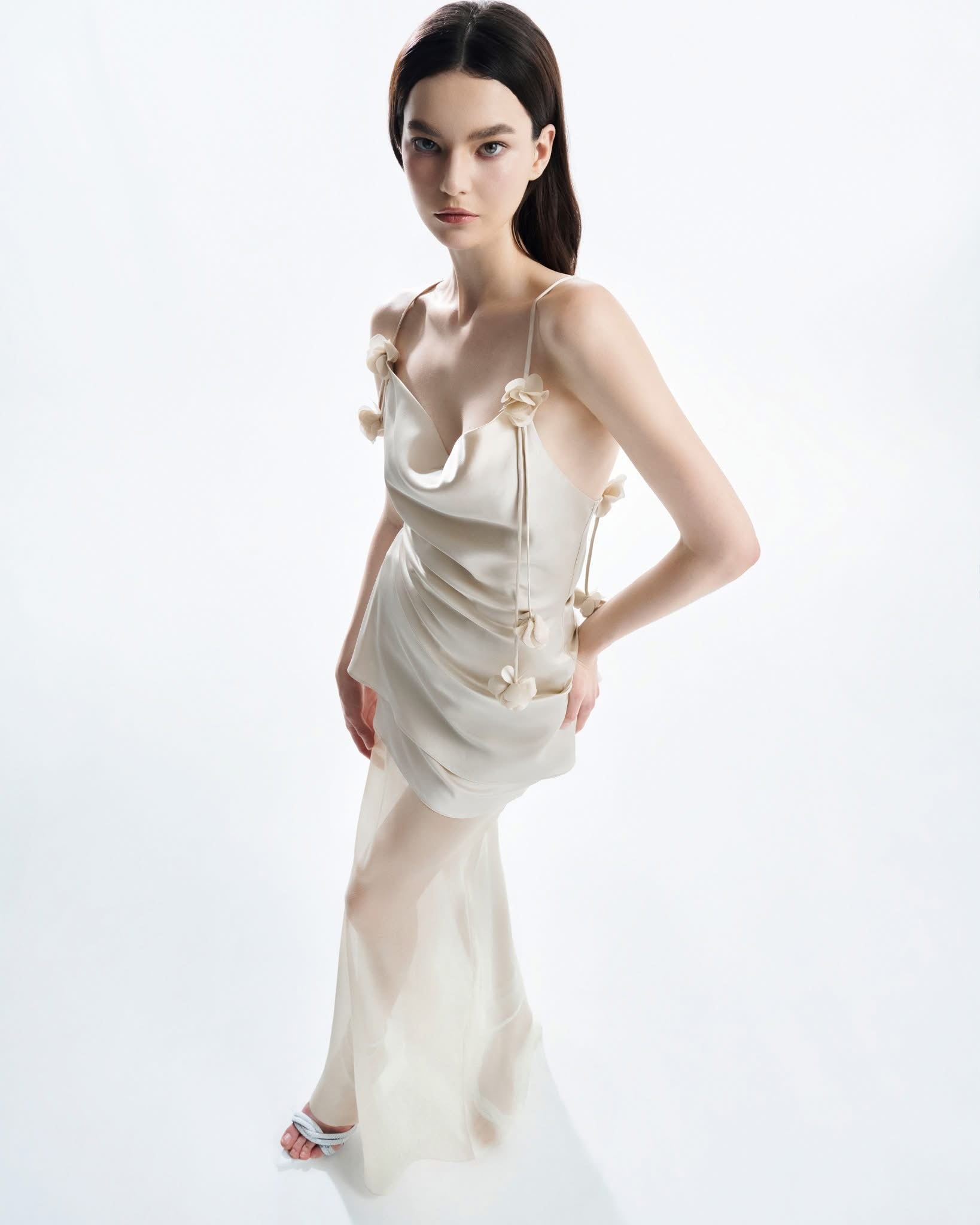 MUST HAVE Strappy top &amp; Tow tiered midi skirt