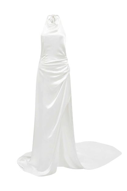 Phoebe Halter neck backless dress