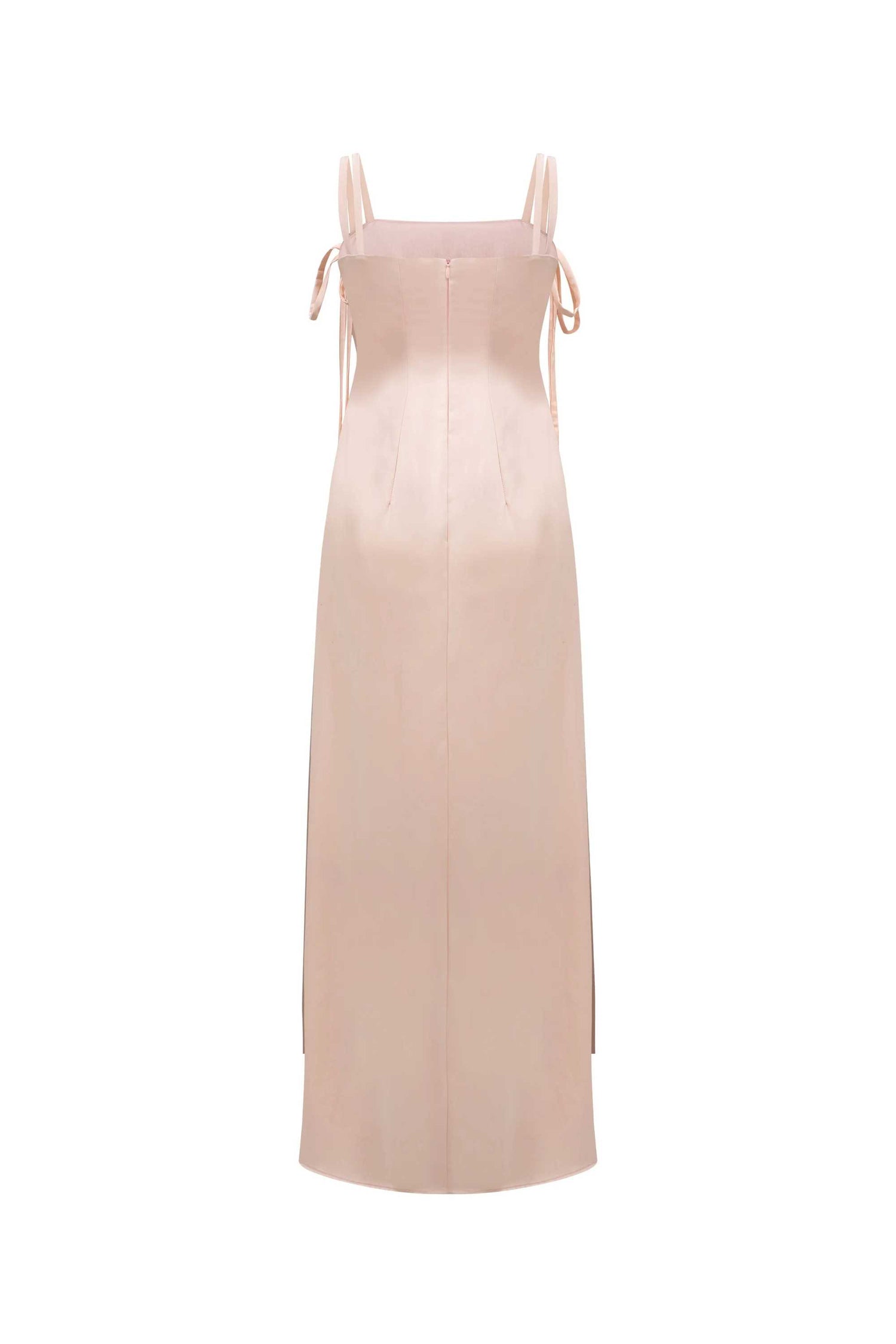 Phoebe Bow tie strap suspender dress