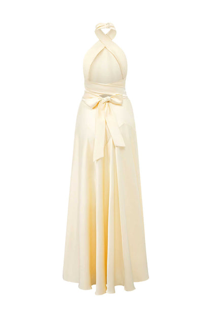 Phoebe Halter neck strap dress