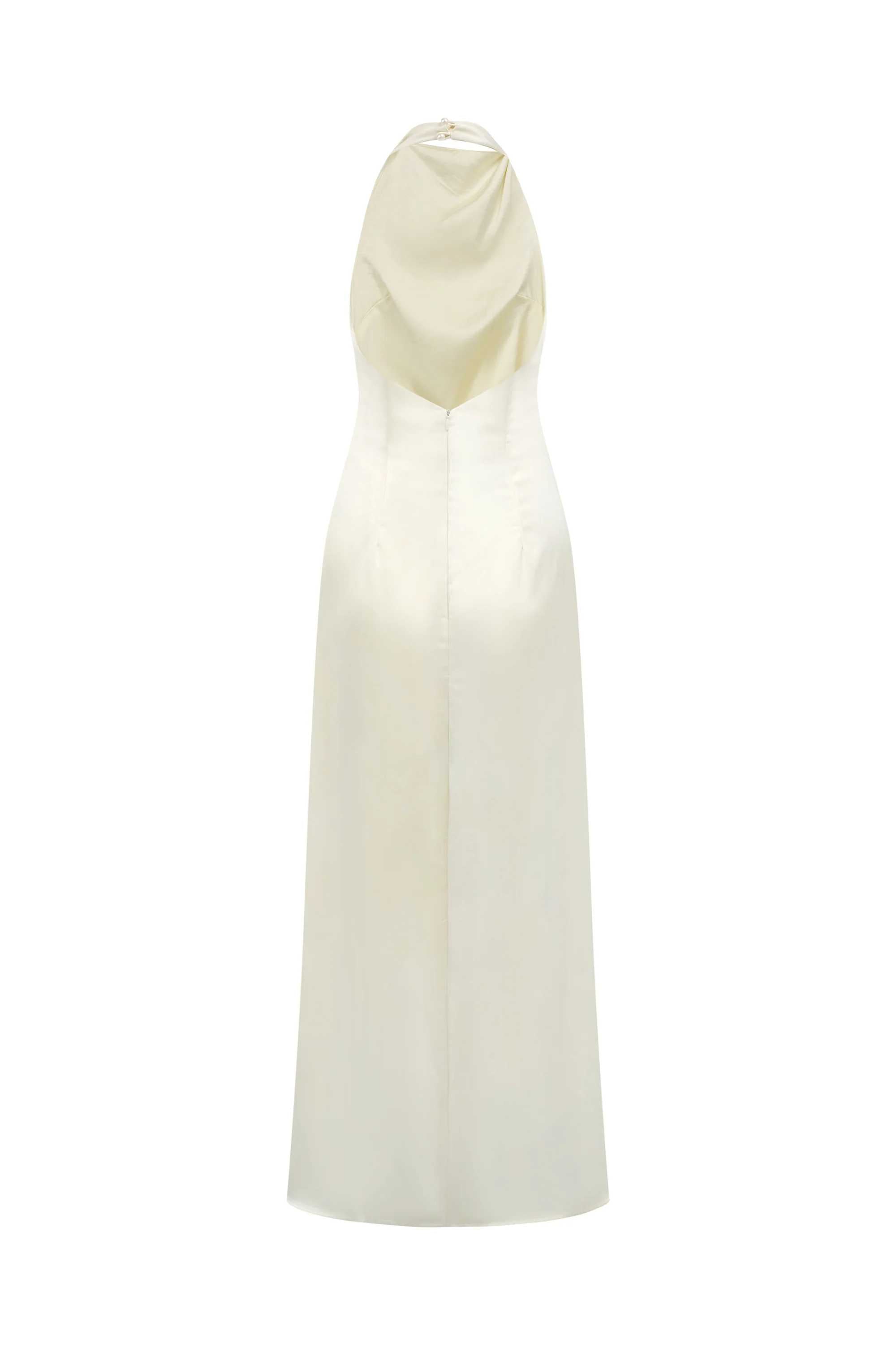 Phoebe Silk-Halter Neck Dress