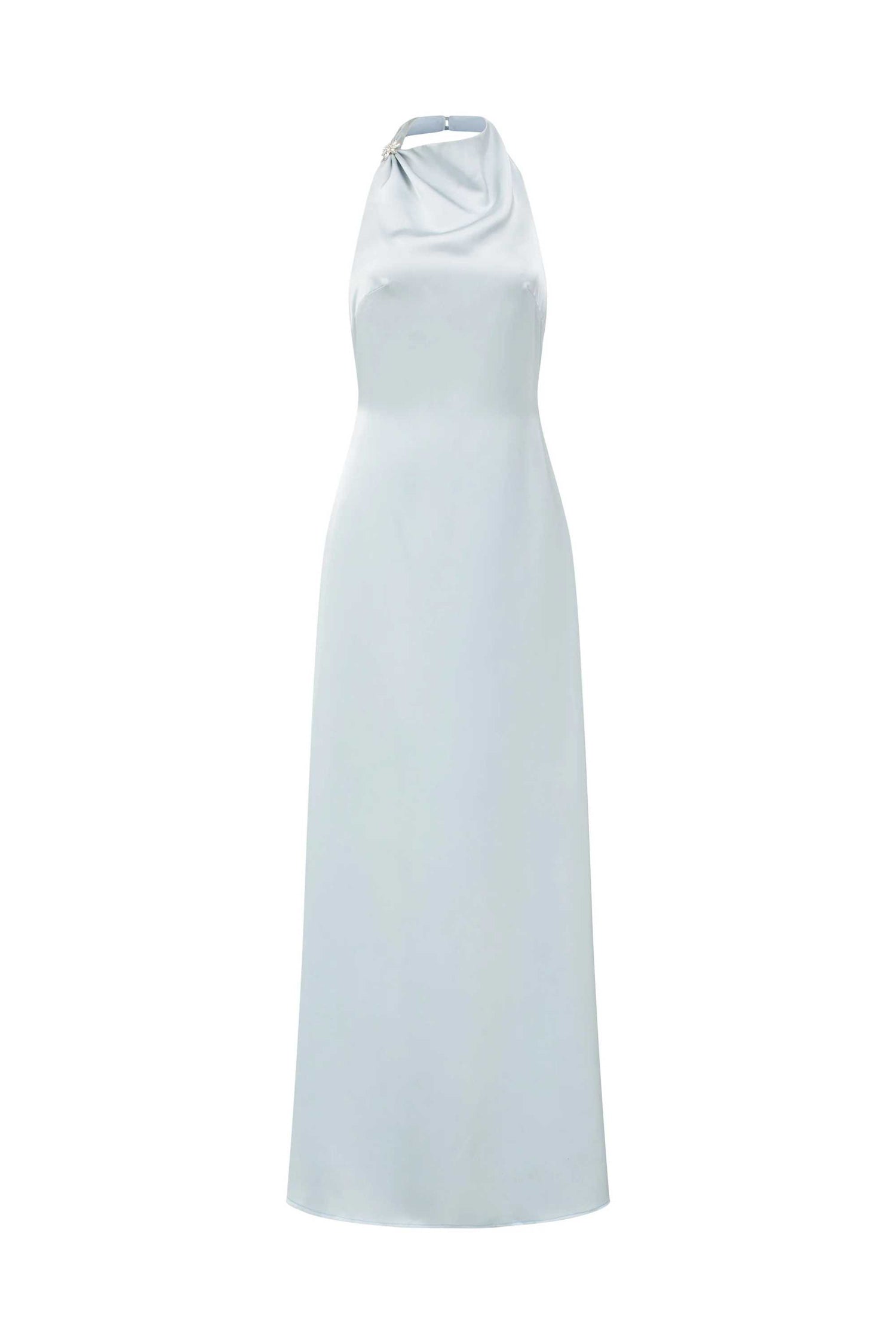 Phoebe Silk-Halter Neck Dress