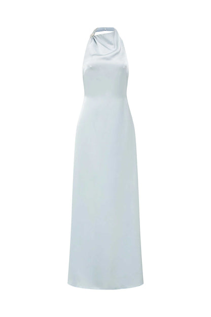Phoebe Silk-Halter Neck Dress