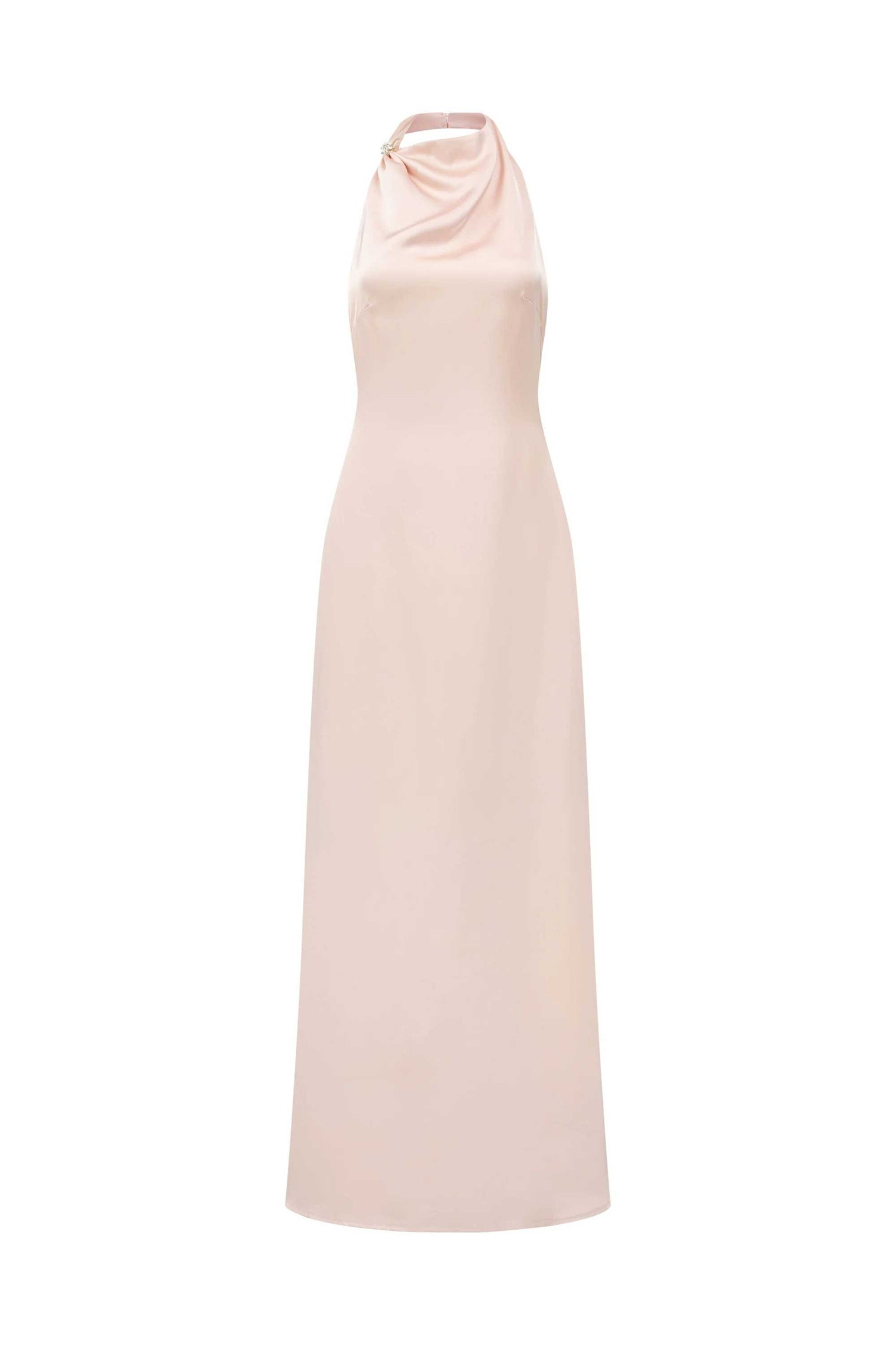 Phoebe Silk-Halter Neck Dress