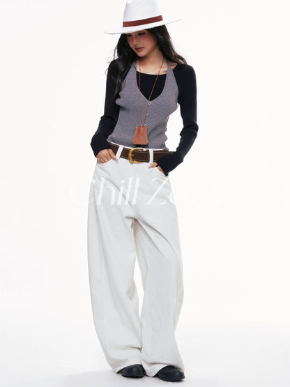 Chill Zoey Urban Legend Fake Two Knitted Sweaters