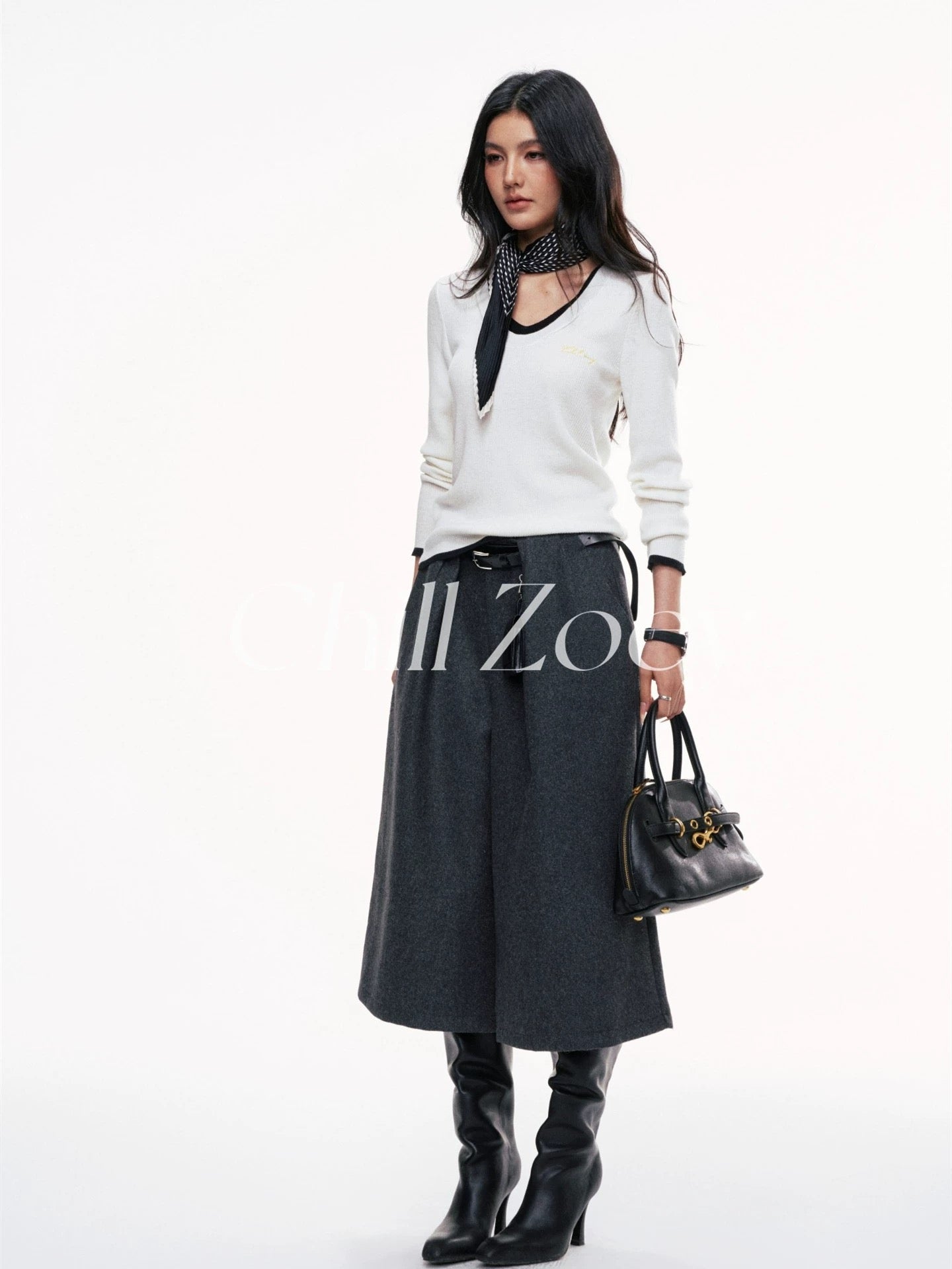 Chill Zoey Winter Variations Fake Two Piece Top