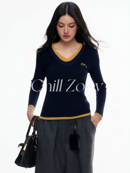 Chill Zoey Winter Variations Fake Two Piece Top