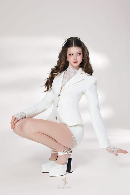 By JENNY Frost Vest &amp; Frost Top &amp; Frost Pants