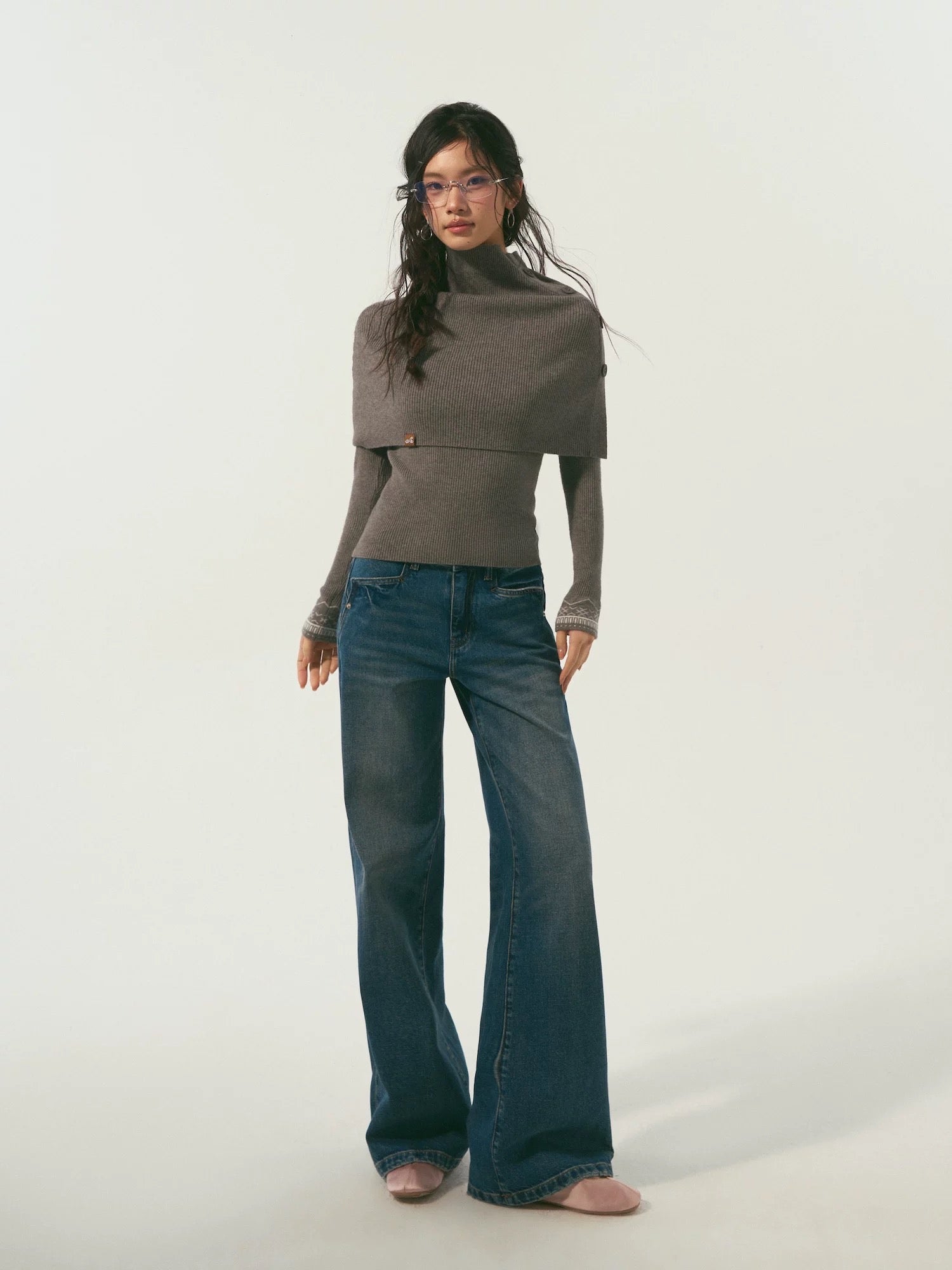SOMESOWE Nomadic style vintage washed jeans
