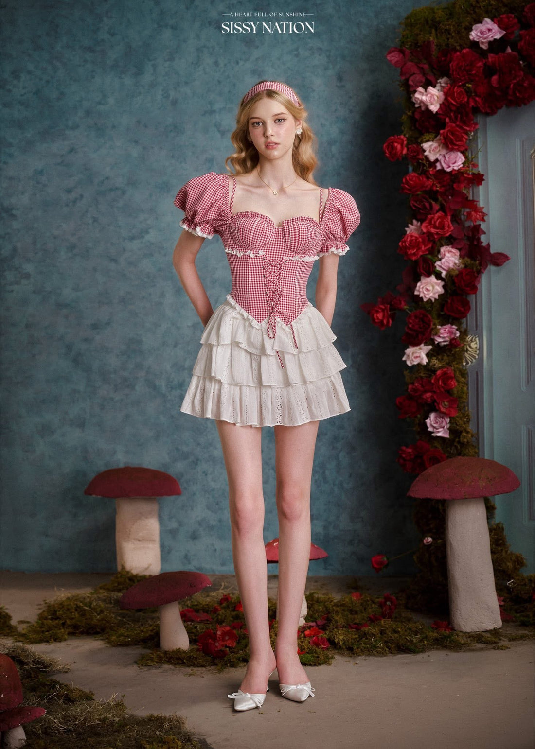Sissy Queen Of Heart Corset Top