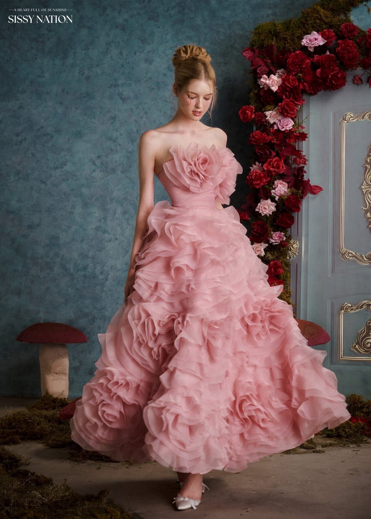 Sissy Rosie Layers Gown Dress
