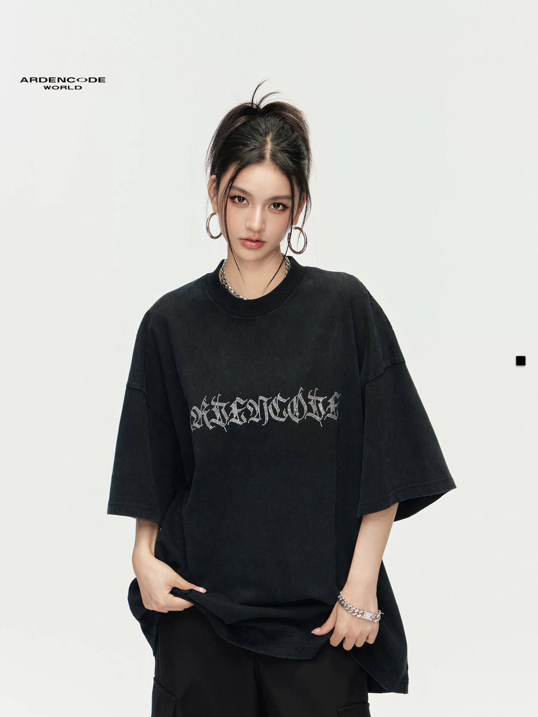 Arden Code Vintage letter print T-shirt