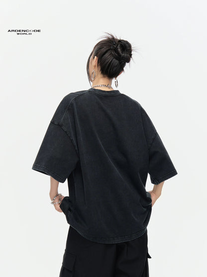Arden Code Vintage letter print T-shirt