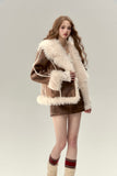 VIA PITTI Lapel Feather Coat