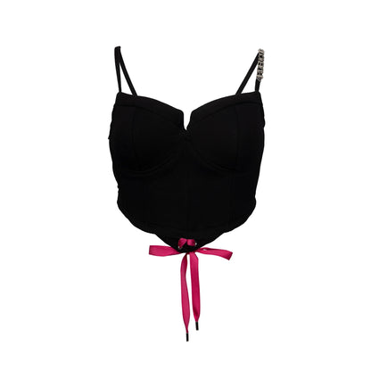 Arden Code Color blocking strap corset