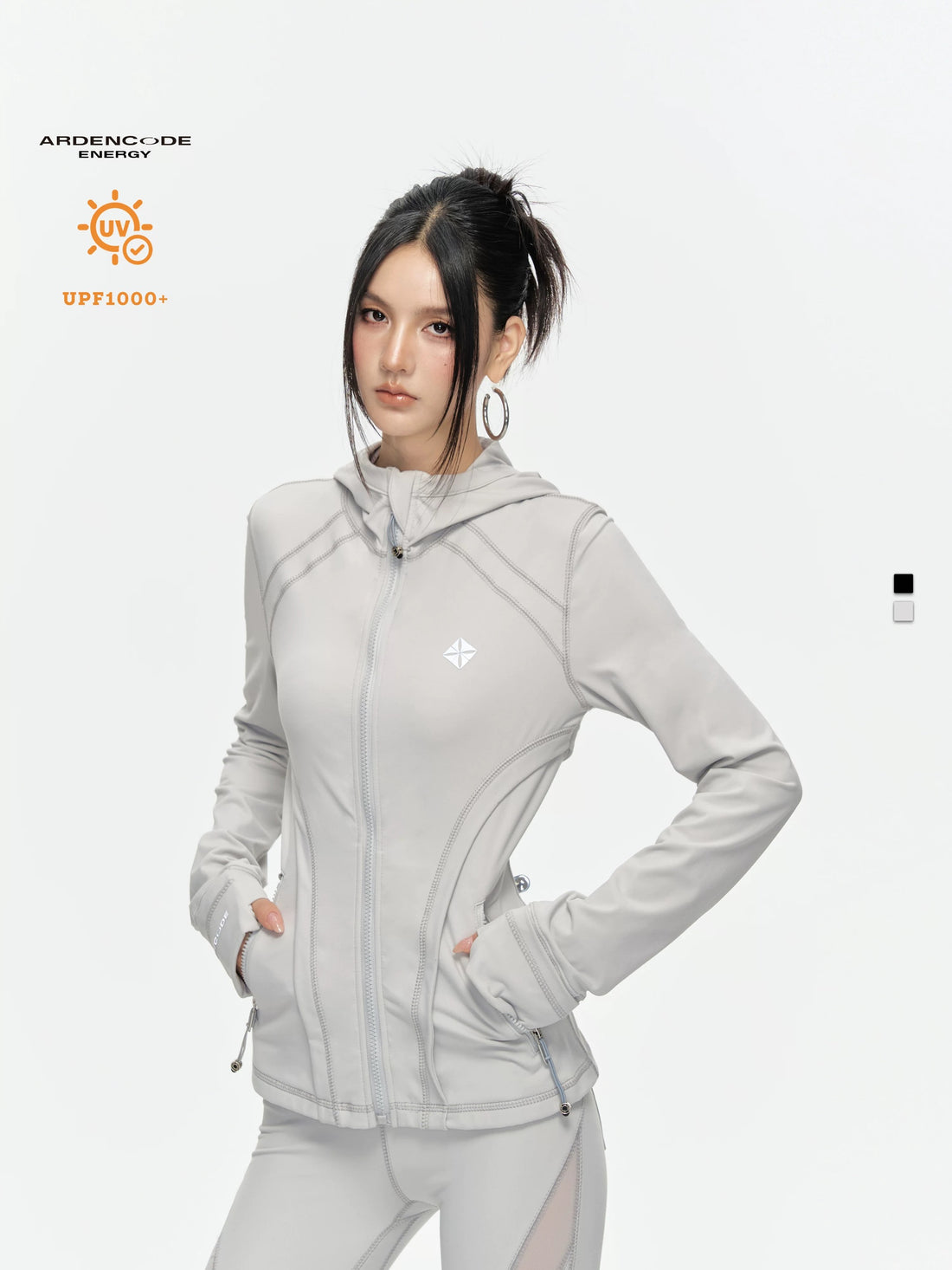 Arden Code Hooded sunscreen fitness jacket