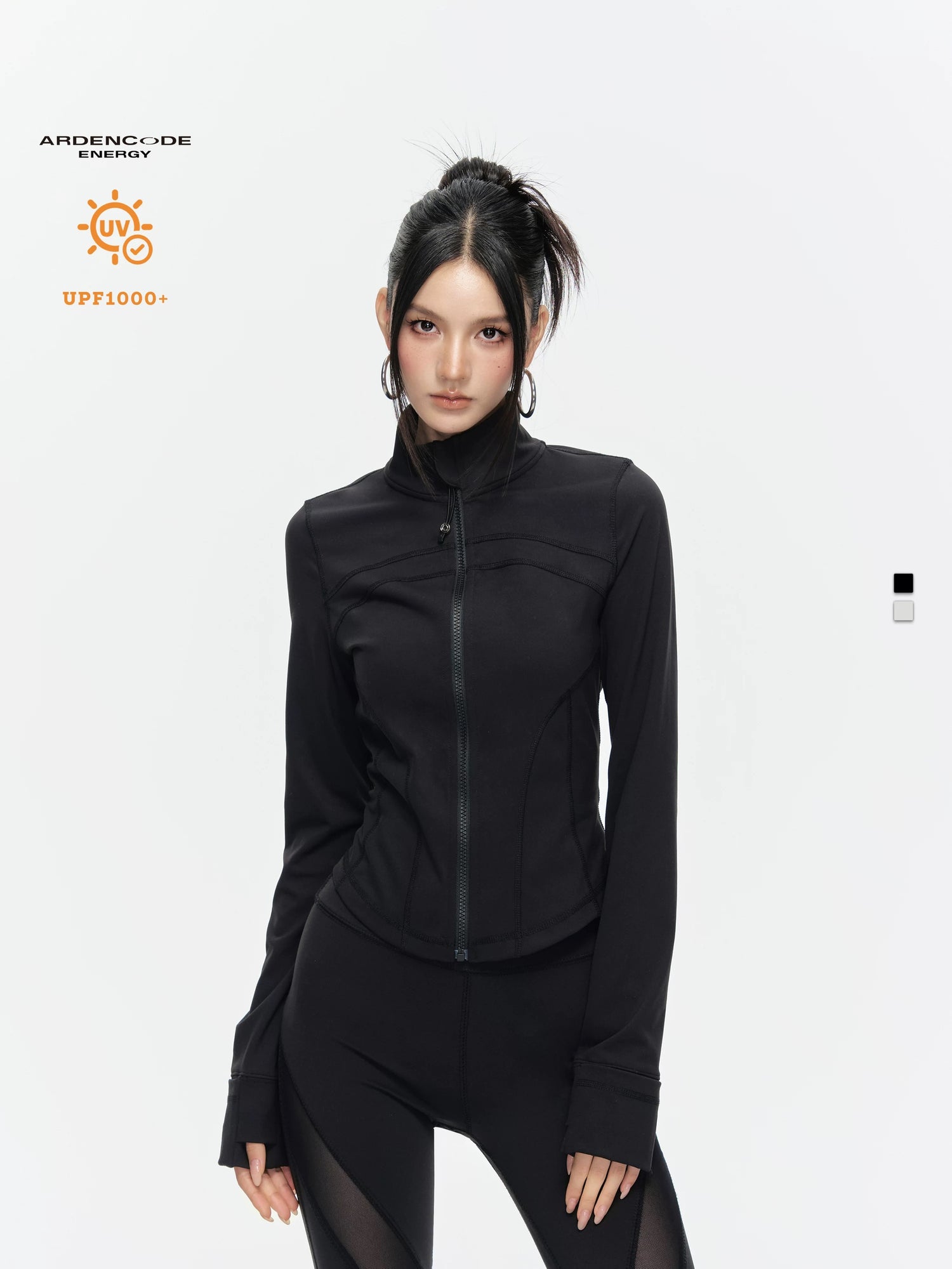 Arden Code Waist hugging short fitness jacket