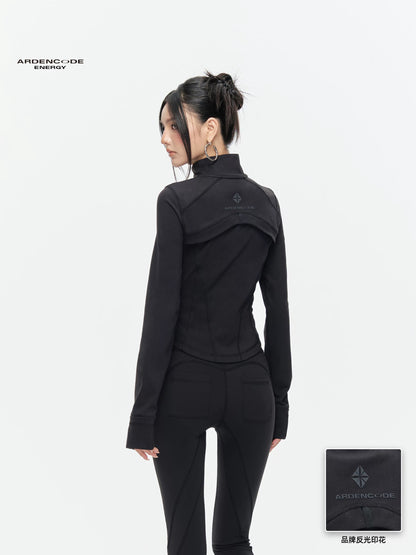 Arden Code Waist hugging short fitness jacket