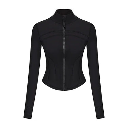 Arden Code Waist hugging short fitness jacket