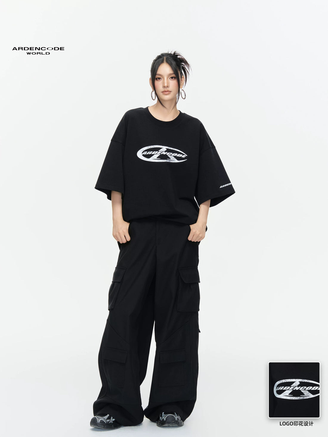 Arden Code Loose round neck T-shirt