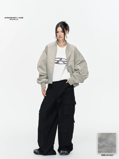 Arden Code Loose round neck jacket