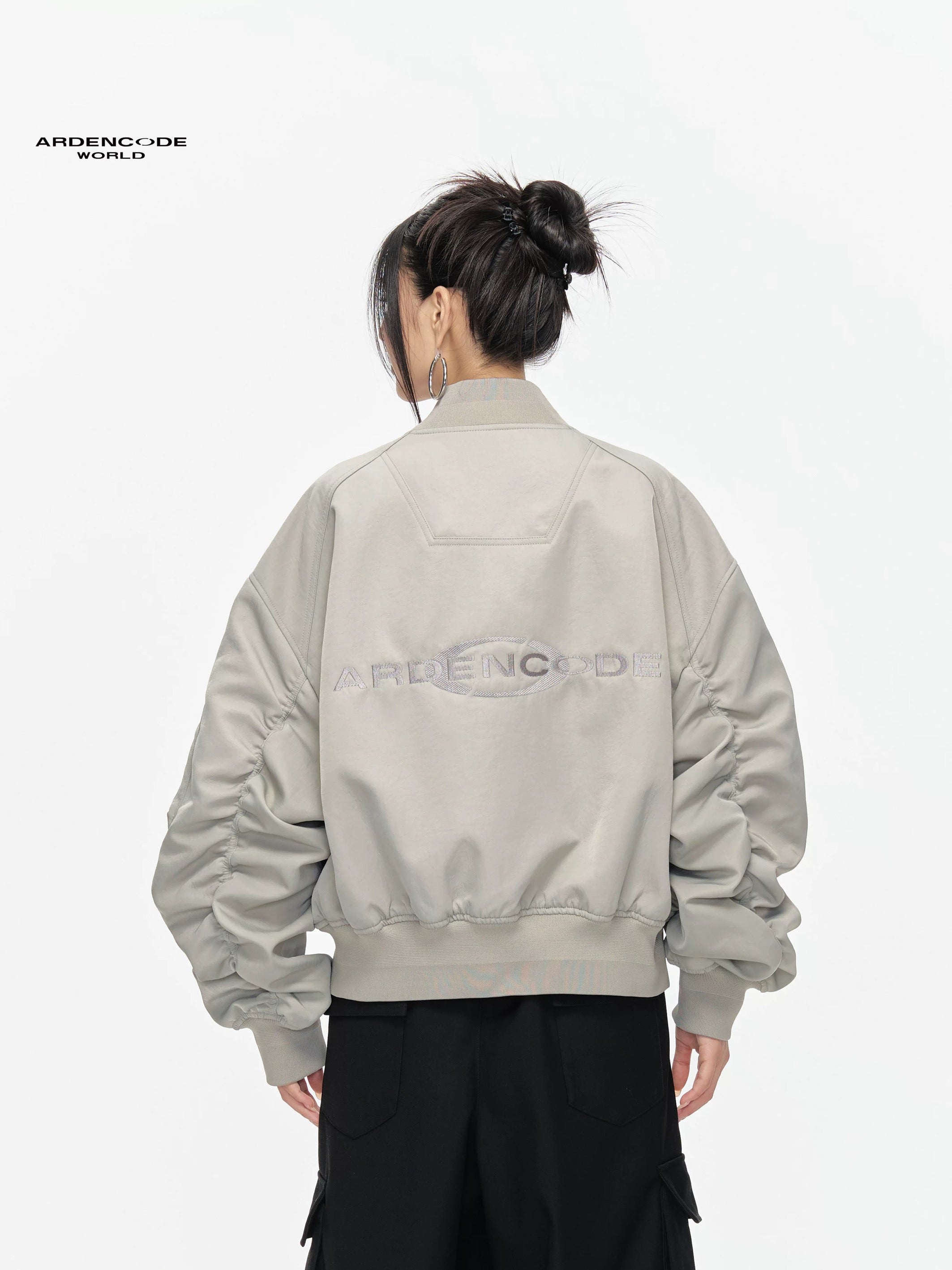 Arden Code Loose round neck jacket