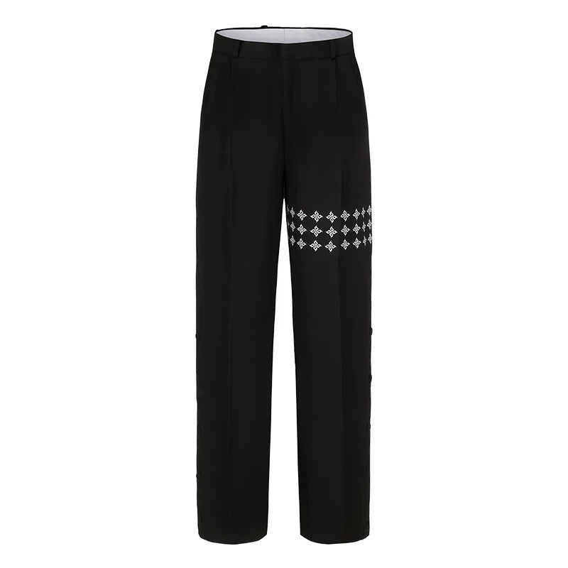 Arden Code Cross printed suit jacket + pants