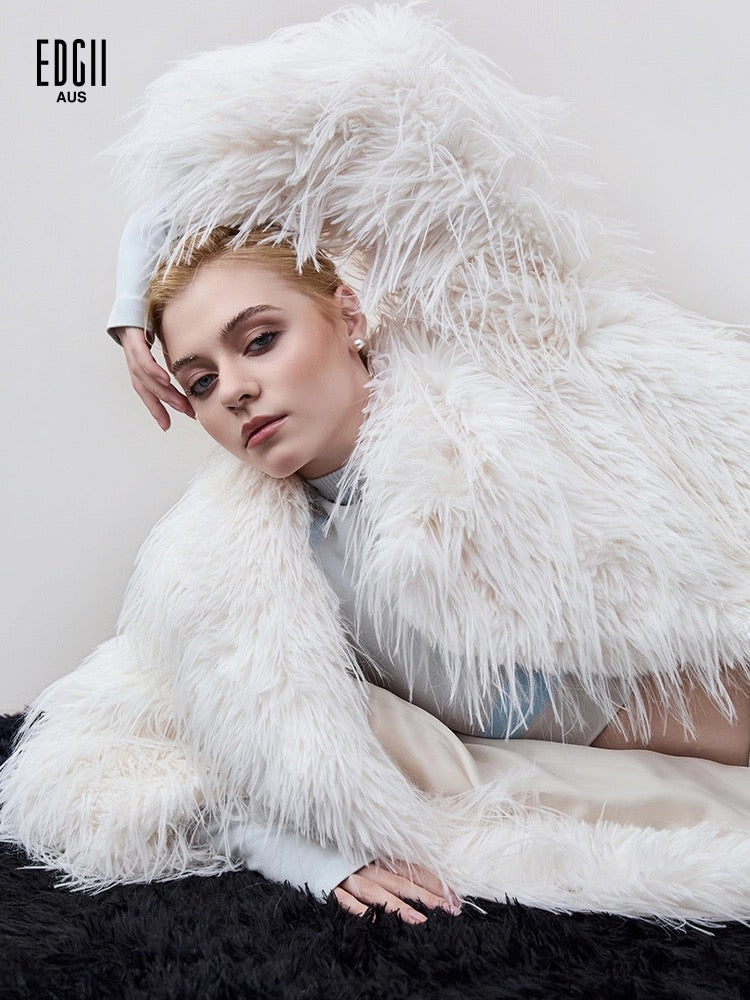 EDGII ED50AW1002 Long fur coat