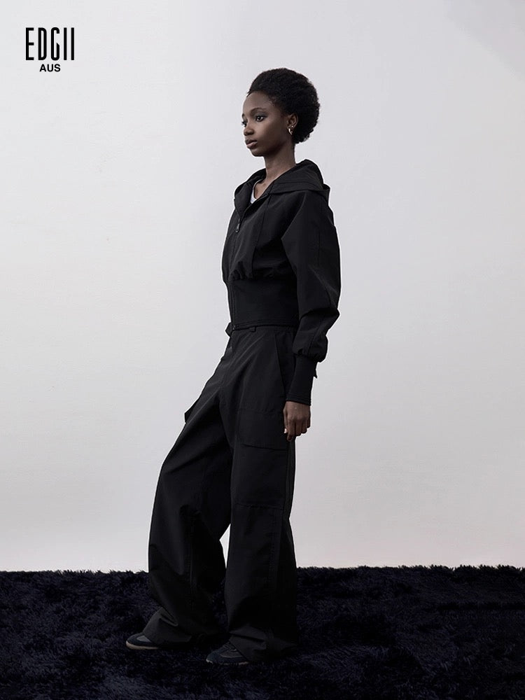 EDGII ED50AW18001 Hooded woven jacket + work pants set