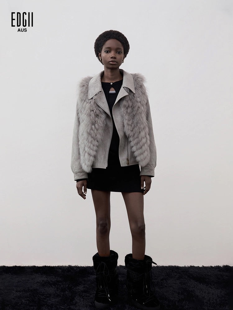 EDGII ED50AW1006 Silhouette fur coat