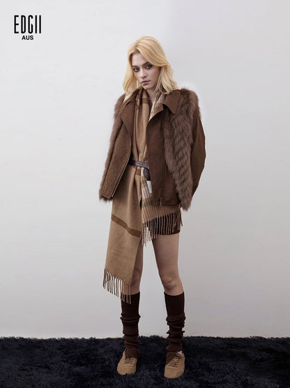EDGII ED50AW1006 Silhouette fur coat