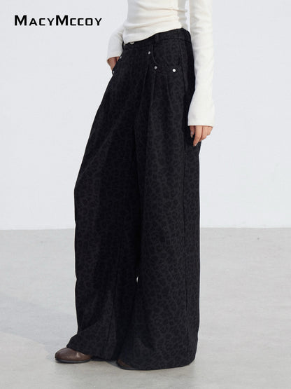 MacyMccoy MMC2025203 Woolen curved knife floor pants