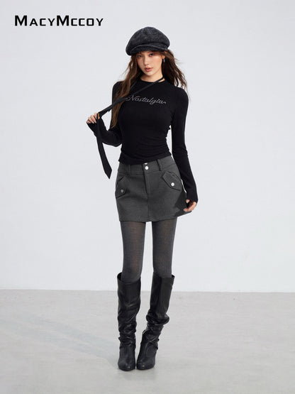 MacyMccoy MMC2025202 Diamond round neck brushed base shirt