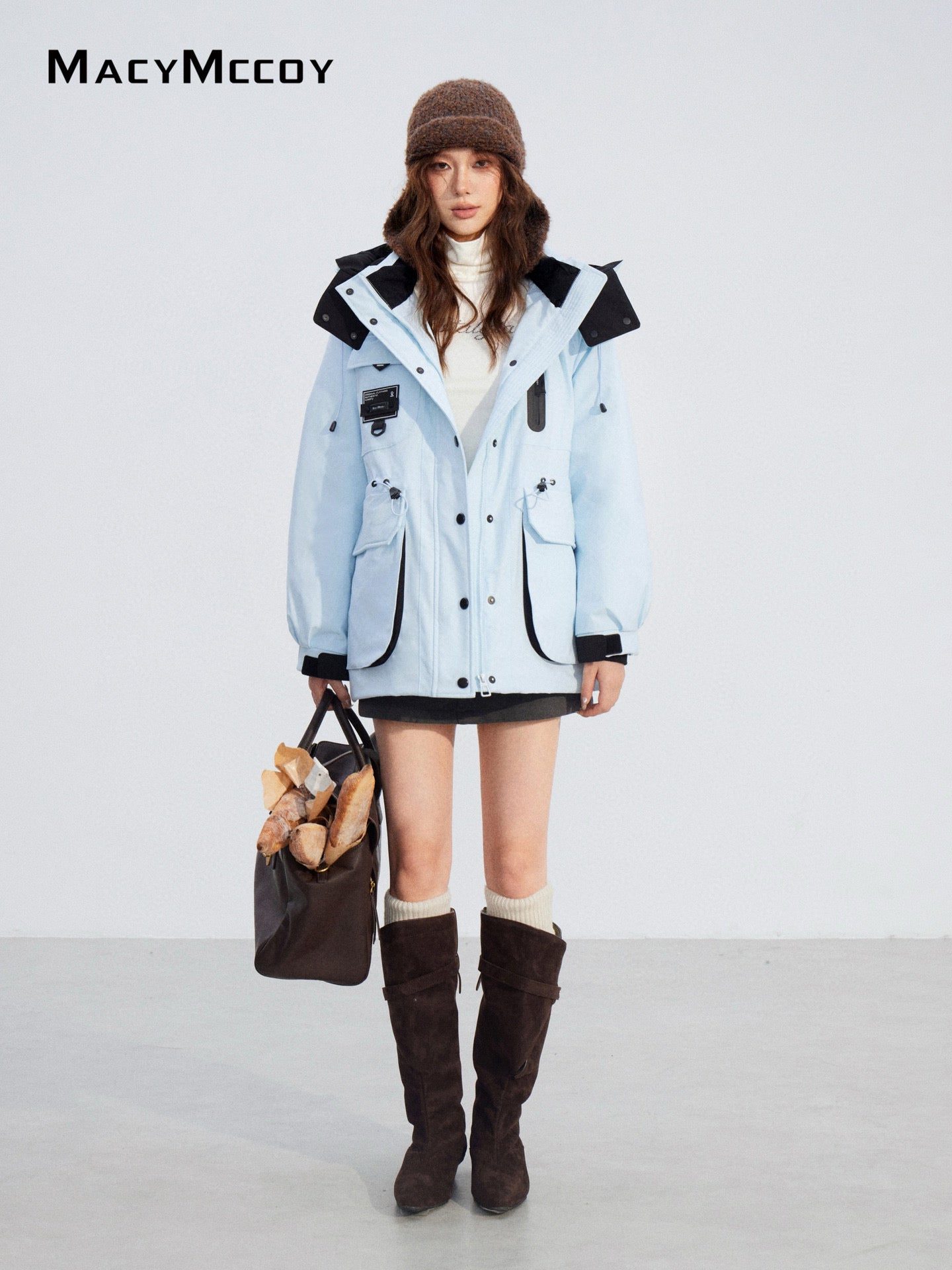 MacyMccoy MMC2025197 Color-blocking Parka Down Jacket