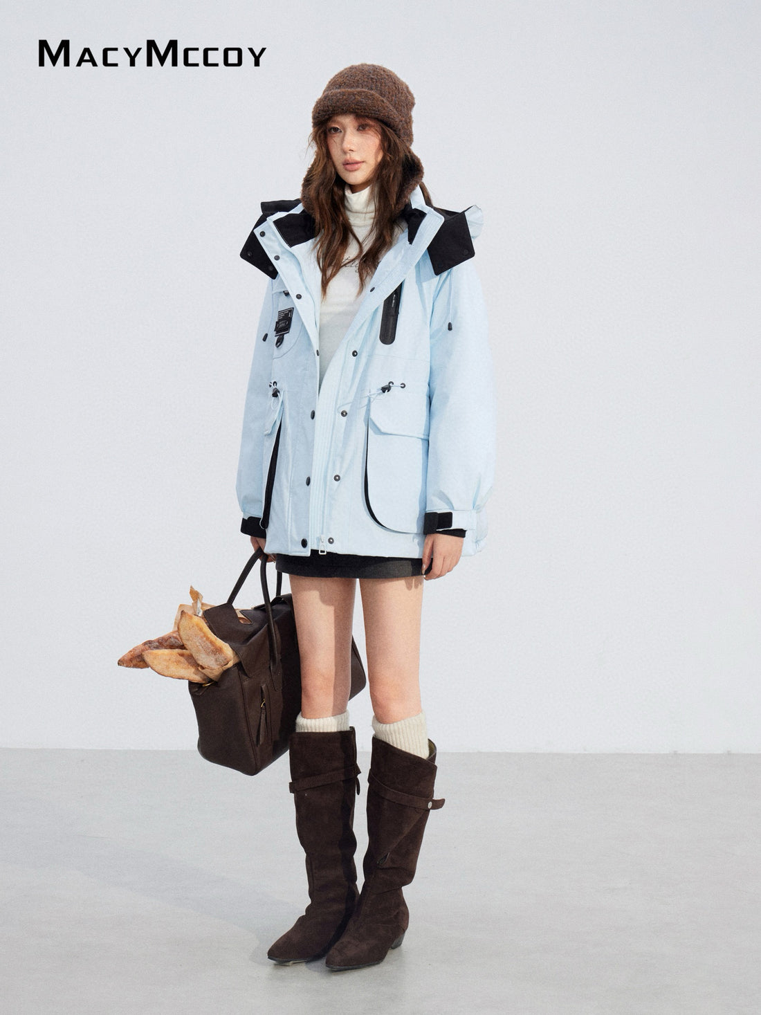 MacyMccoy MMC2025197 Color-blocking Parka Down Jacket