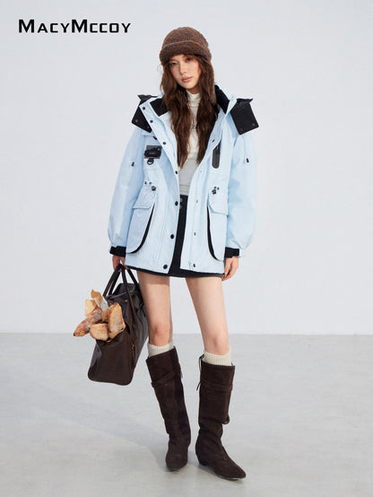 MacyMccoy MMC2025197 Color-blocking Parka Down Jacket