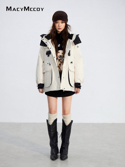 MacyMccoy MMC2025197 Color-blocking Parka Down Jacket