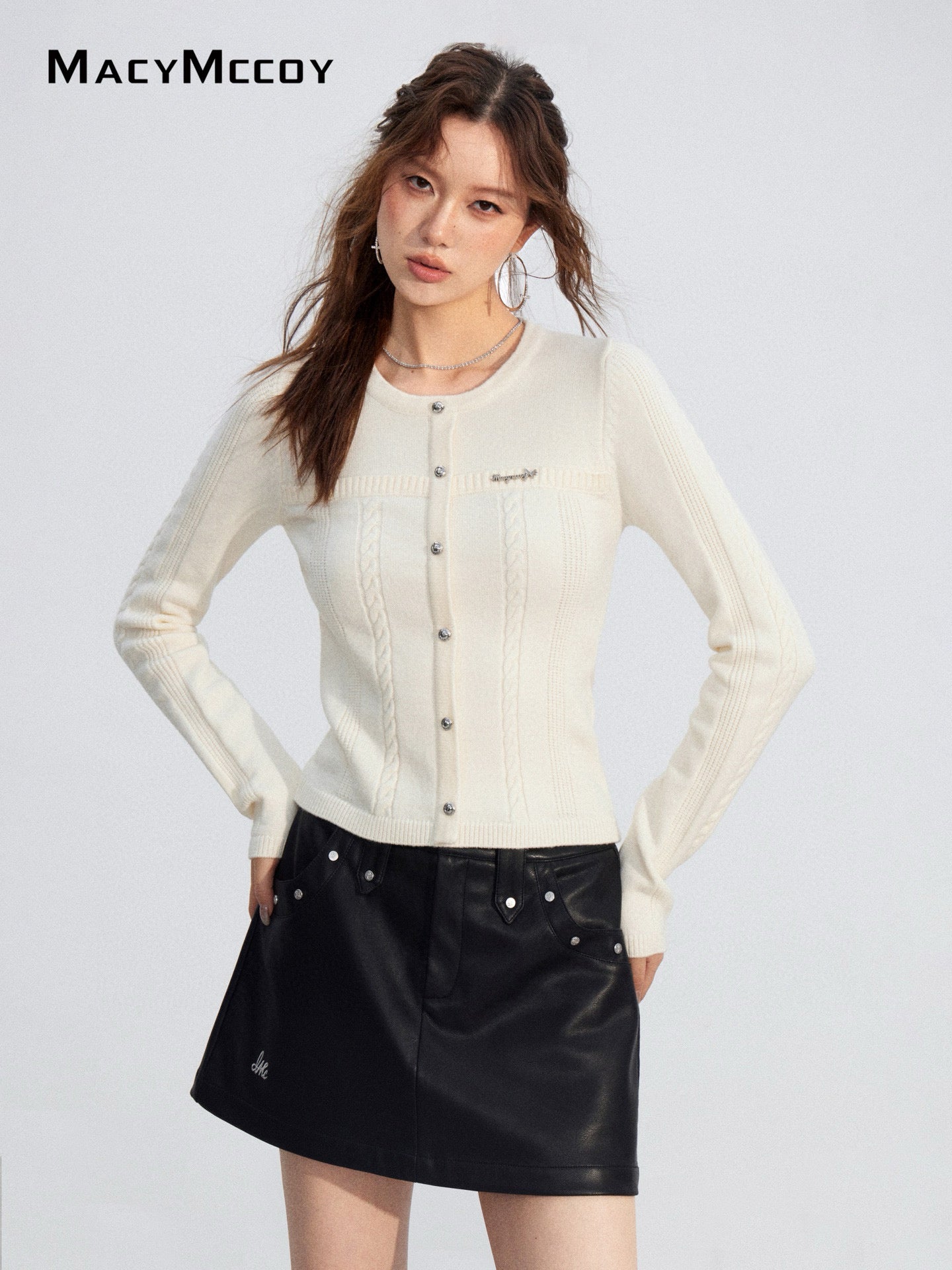 MacyMccoy MMC2025216 Twisted Knitted Top
