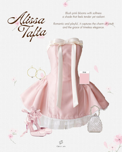 Ceci Alissa Tafta Dress (Pink)