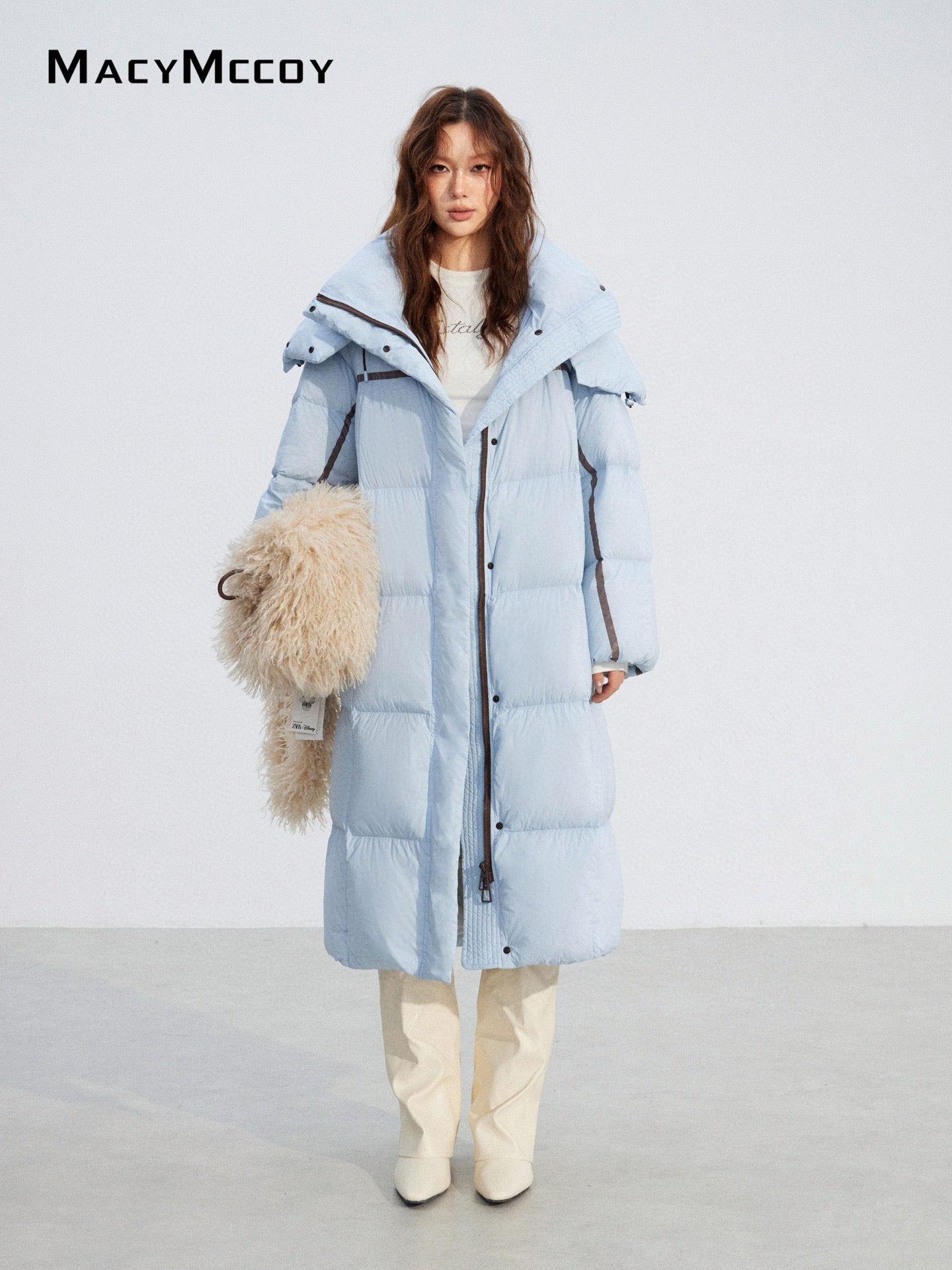 MacyMccoy MMC2025212 Hooded long down jacket