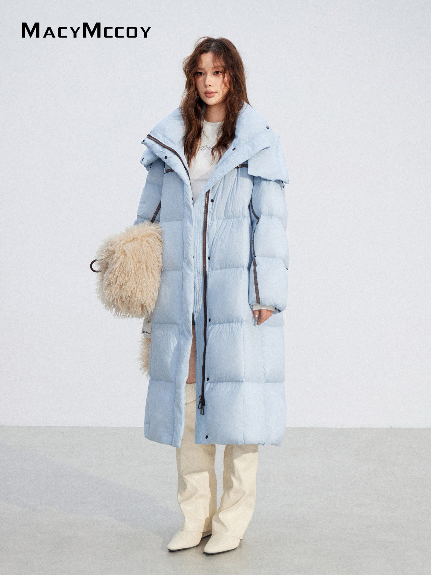 MacyMccoy MMC2025212 Hooded long down jacket
